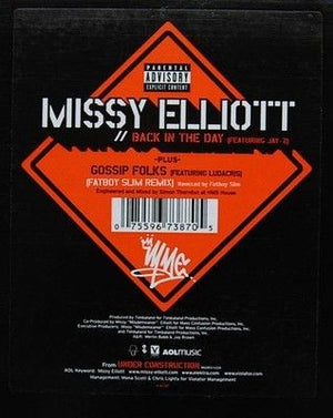 Missy Elliott Featuring Jay-Z Back In The Day 12" Vinyl Record 2