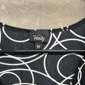 Vanity Tank Top Womens Medium Geometric Sleeveless Blouse Modern Shirt 2