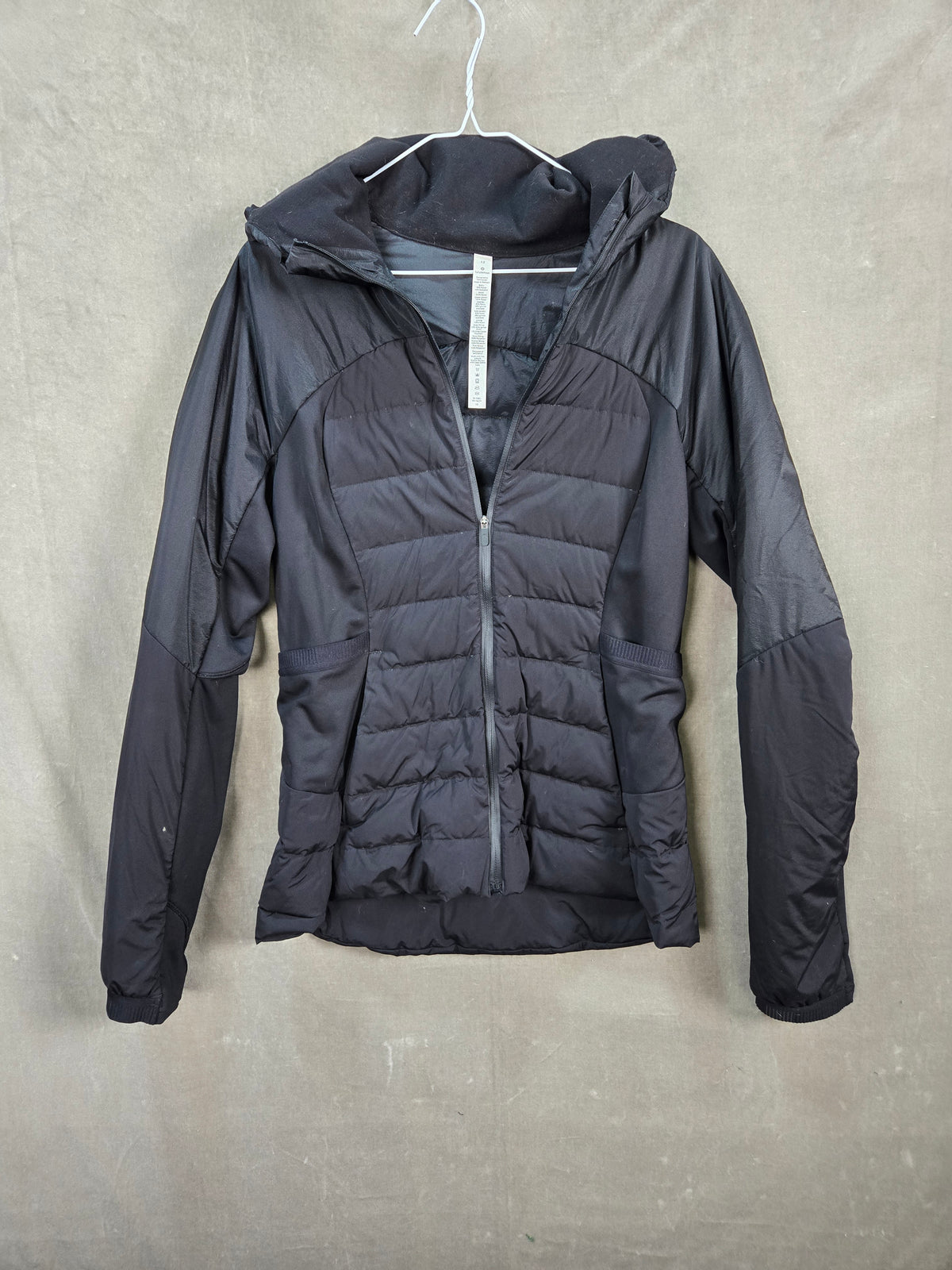 Lululemon Goose Down Jacket Black Size 12 Very Good