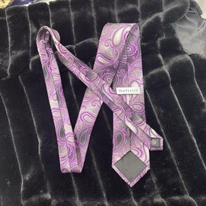 Van Heusen Tie Mens Silk Paisley Necktie Formal Dress Wedding Classic 3