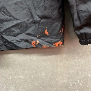 Poetic Justice Mens XL Black Half Zip Windbreaker Hooded Anorak Pre-Owned 2