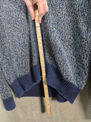 Tommy Hilfiger Men's Navy Indigo Marled Shawl Collar Cardigan Sweater M 5