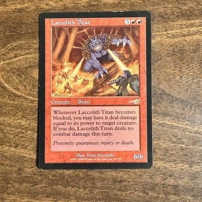 Laccolith Titan - Medium Play MTG Nemesis