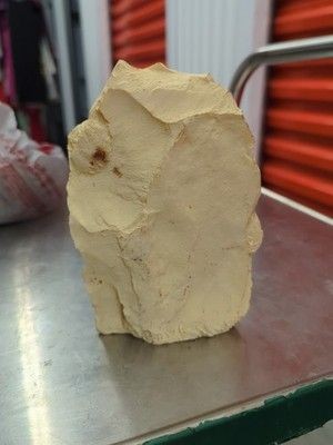 Vintage Handmade Etching Stone Rock Chimpanzee Monkey Mama Baby Figurine Used 2