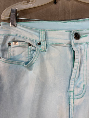 DG by Diane Gilman Light Blue High-Waisted Cropped Jeans Size 6 Good Condition 3