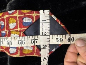 Ermenegildo Zegna Silk Geometric Mens Tie 58in Pre-Owned Made in Italy 4