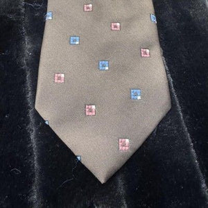 Vintage Wembley Tie Mens Square Pattern Necktie Made USA Classic 90s 1