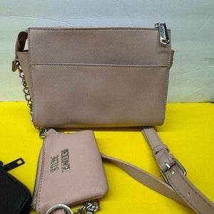 Steve Madden Dusty Rose Pink Saffiano Crossbody Bag with Detachable Pouches 5