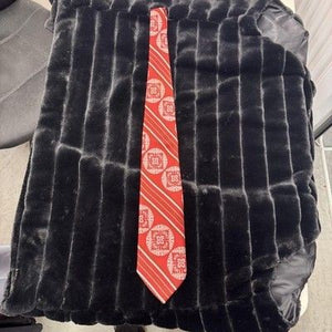 Vintage Villa Di Oro Tie Mens Neckwear Made Italy Floral Stripe 70s Retro 5