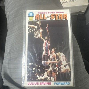 1976-77 Topps - All-Star Julius Erving #127 - EX/EX+ Jumbo Card 1