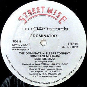 Dominatrix The Dominatrix Sleeps Tonight 12" Vinyl Record 2