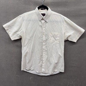 Park Place Mens Shirt White Short Sleeve Button Up Large Pre-Owned Good Conditio 2