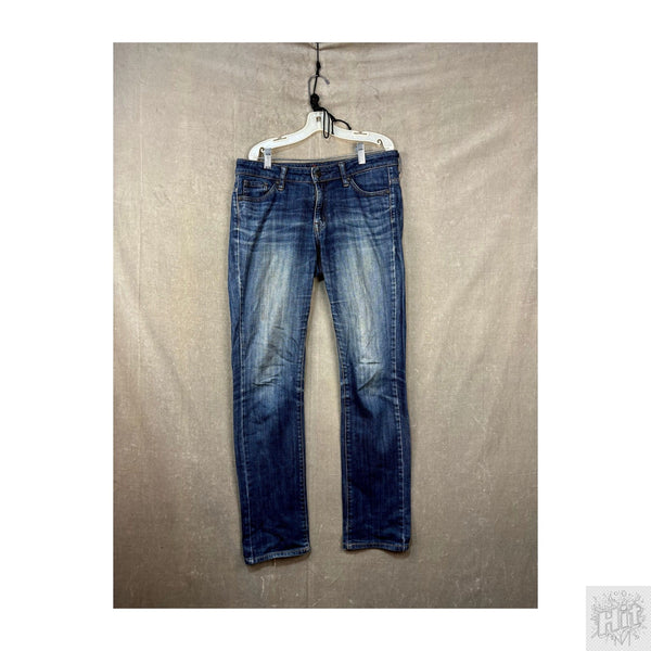 Uniqlo Straight Women's Jeans Size 27x33 Medium Wash Cuffed