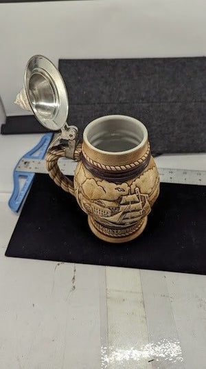 Numbered Limited Edit. Tall Ships Beer Stein 1977 Ceramarte Handcrafted Brazil 2
