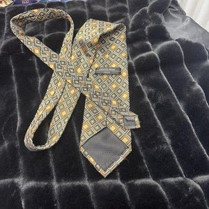 Antonio Vessi Tie Mens Wide Silk Necktie Classic Geometric Diamond Workwear Form 3
