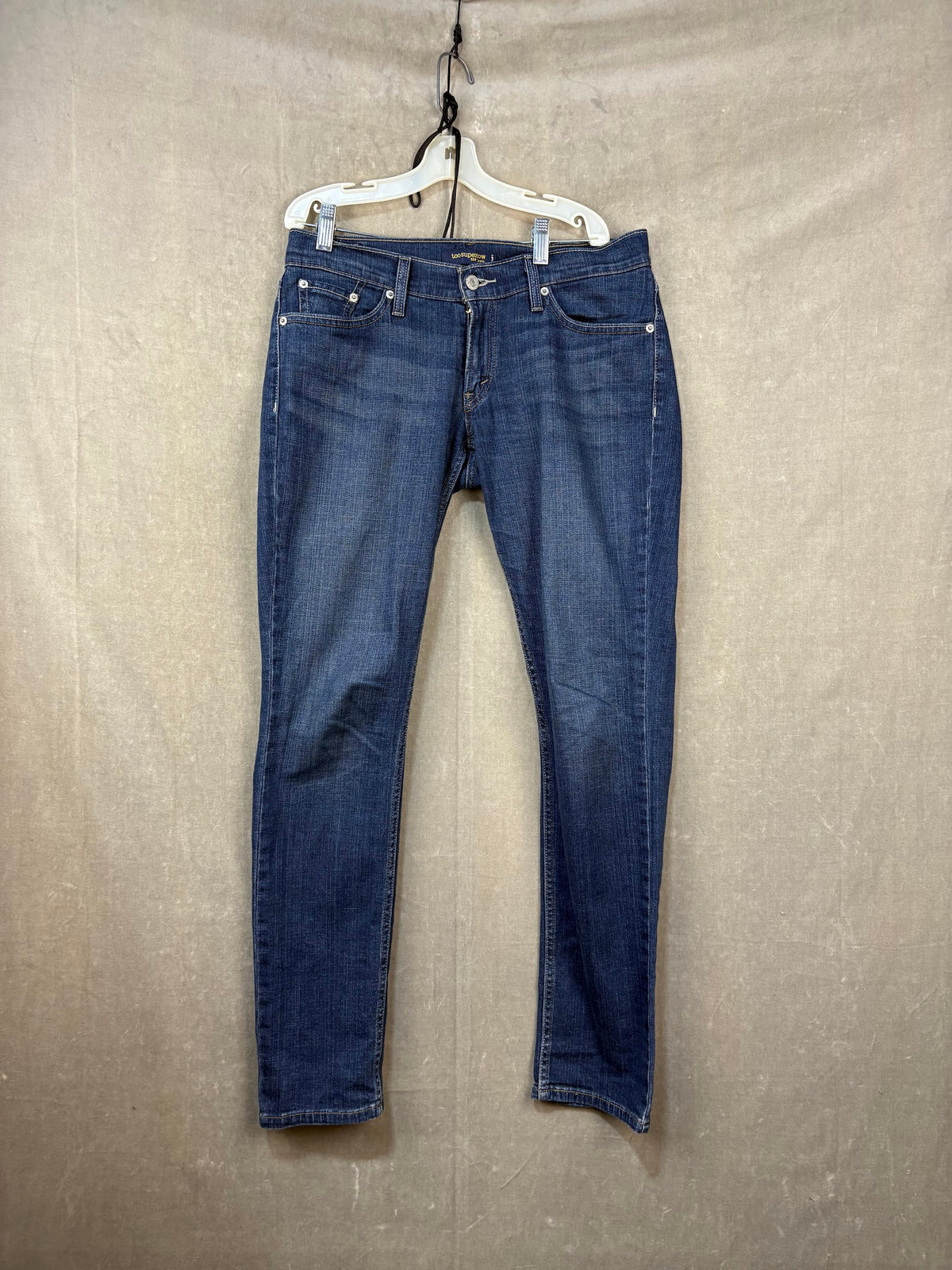 Levi's 524 Toosuperlow Women's Jeans Size 5 Dark Wash Pre-Owned Mid-Rise