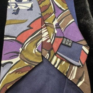 Stefano Rossini Tie Mens One Size Multicolor Floral Pattern 100% Silk Handmade 3