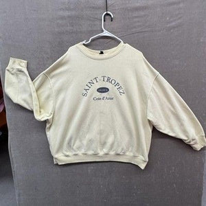 Saint-Tropez France Sweatshirt Womens 2XL Yellow Wild Fable Crewneck Cote d'Azur 2