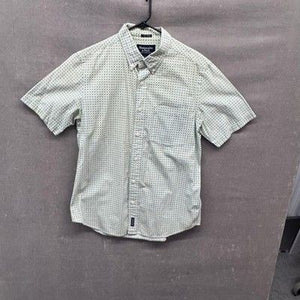 Abercrombie Fitch Shirt Mens Medium Fitted Short Sleeve Button Down Pre-Owned Ex 1