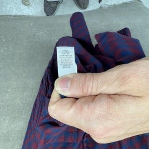 Bonobos Shirt Mens XL Red Blue Plaid Stretch Slim Fit Long Sleeve Casual Button 2
