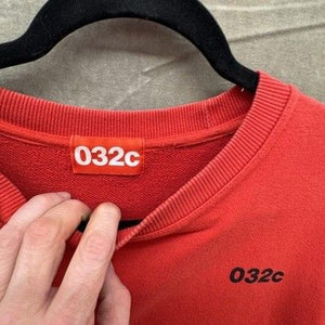 032c Sweatshirt Mens 2XL Red Crewneck Workshop St. Agnes Kreuzberg Praying Hands 2