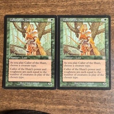 MTG Magic the Gathering Caller of the Hunt (233/350) Mercadian Masques MP (2x)