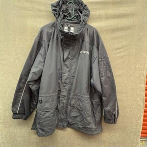 Envoy Aramark WearGuard Mens XL Gray Hooded Nylon Work Parka Pre-Owned Good 5