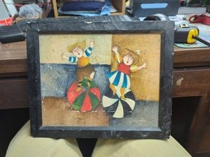 Vintage Framed Original Painting by Joyce Roybal Signed 2