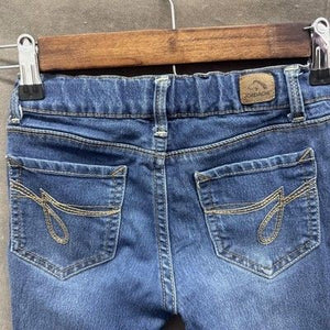 Jordache Jeans Girls 8 Regular Blue Super Skinny Stretch Adjustable Waist Denim 4