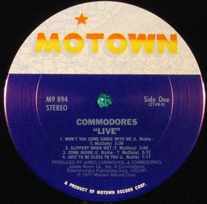 Commodores Live! Vinyl LP Record 4