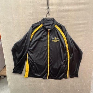 Universal Academy Eagles Jacket Mens Black Yellow Full Zip Track School Warm Up 1