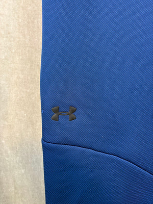 Under Armour Men's Navy Textured Fleece Joggers Moto Panels XL Pre-Owned Drawstr 5