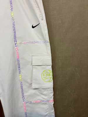 Nike Track Pants Joggers Multicolor Stitching Size L Good Condition 5
