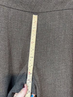 Investments Dress Pants Brown Gray Tweed Size 8 Regular Excellent Used Condition 5