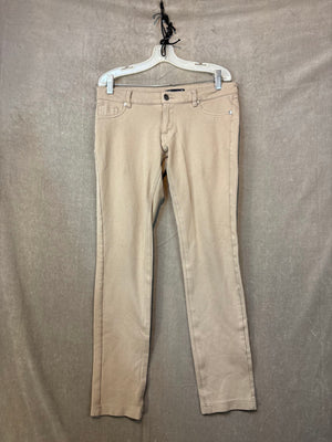 Shinestar Dress Pants Beige Women Size M Good Condition Rayon Nylon Spandex 1