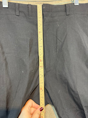 Dress Pants Men Black Solid W 34 L 32 Good Condition 4