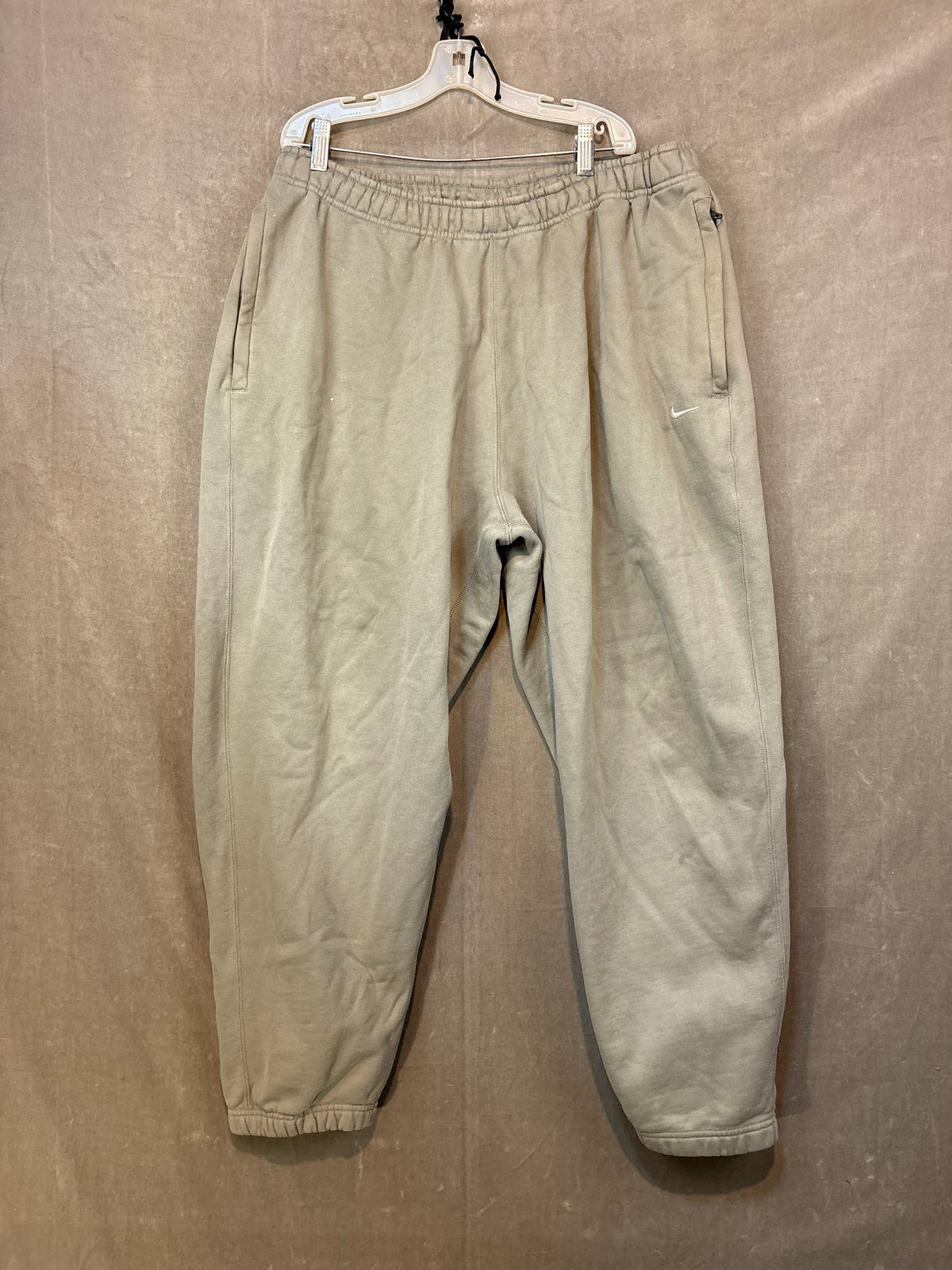 Nike Sweatpants Light Gray Men Size G Good Condition Athletic Fall Winter