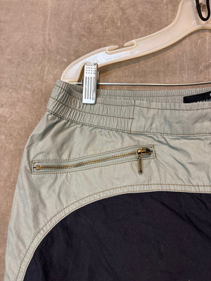 SENCE + NOISE Cargo Pants Beige Black Size L-G Good Condition Drawstrings 4