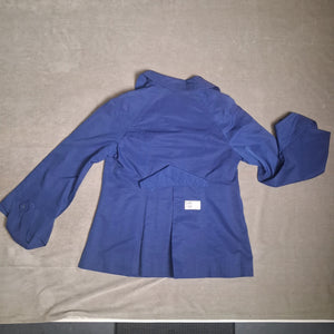 Live a Little Women's Blue Button Front Collared Jacket Coat Size M 4