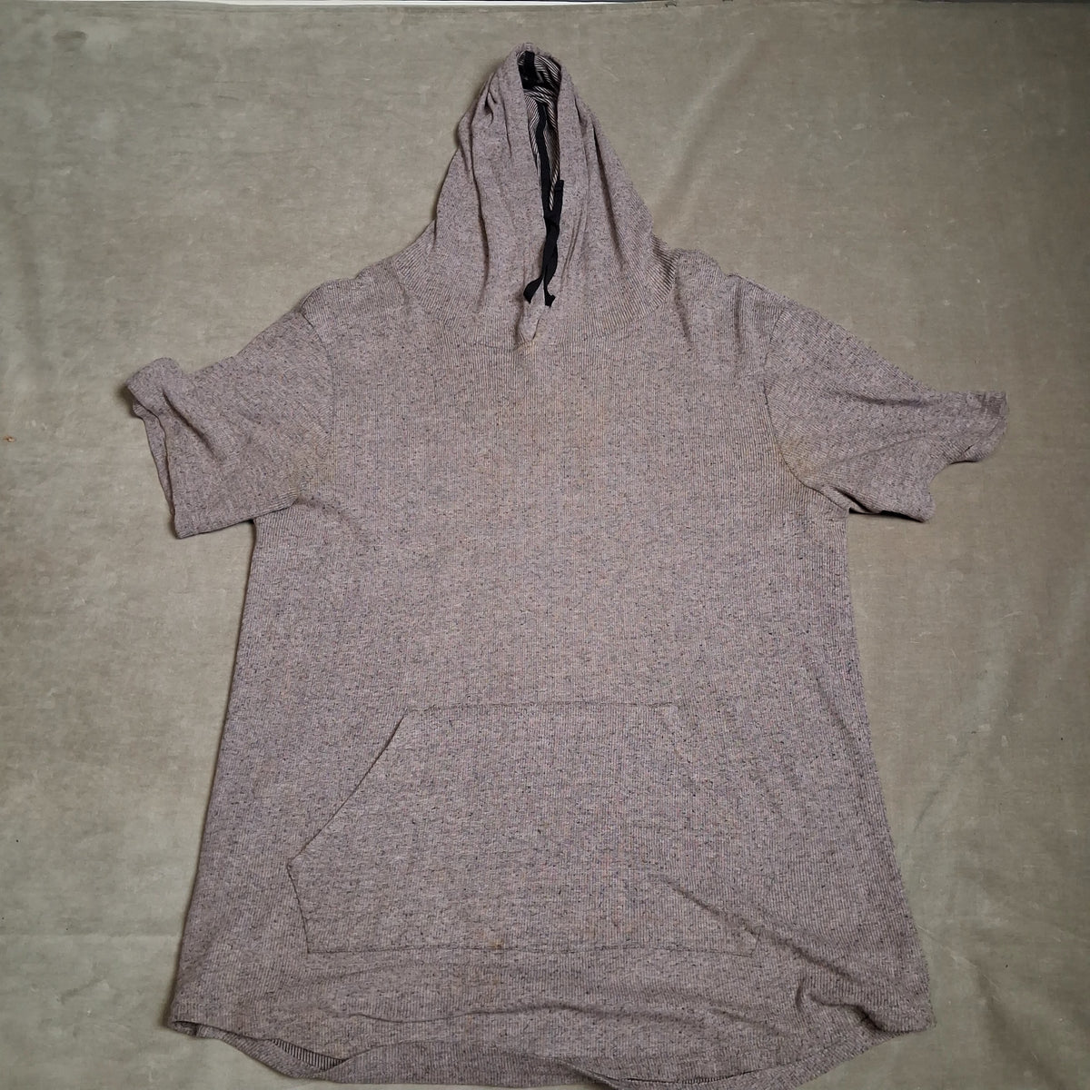 Allegiant Unisex Light Brown Hooded Short Sleeve T Shirt Longer Length L