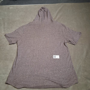 Allegiant Unisex Light Brown Hooded Short Sleeve T Shirt Longer Length L 5