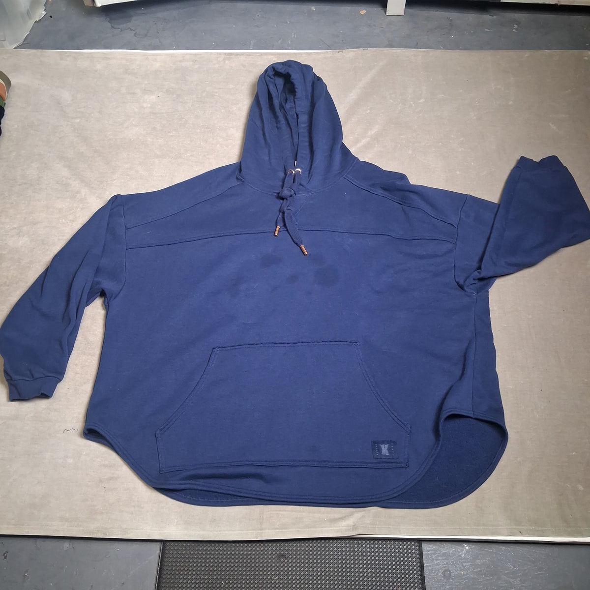 Savage Fenty Hoodie Navy Blue Unisex Size 7 Cotton Polyester Pullover Fair