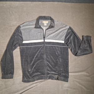 Norm Thompson Mens Gray Colorblock Zip Up Track Jacket Size XLG 1