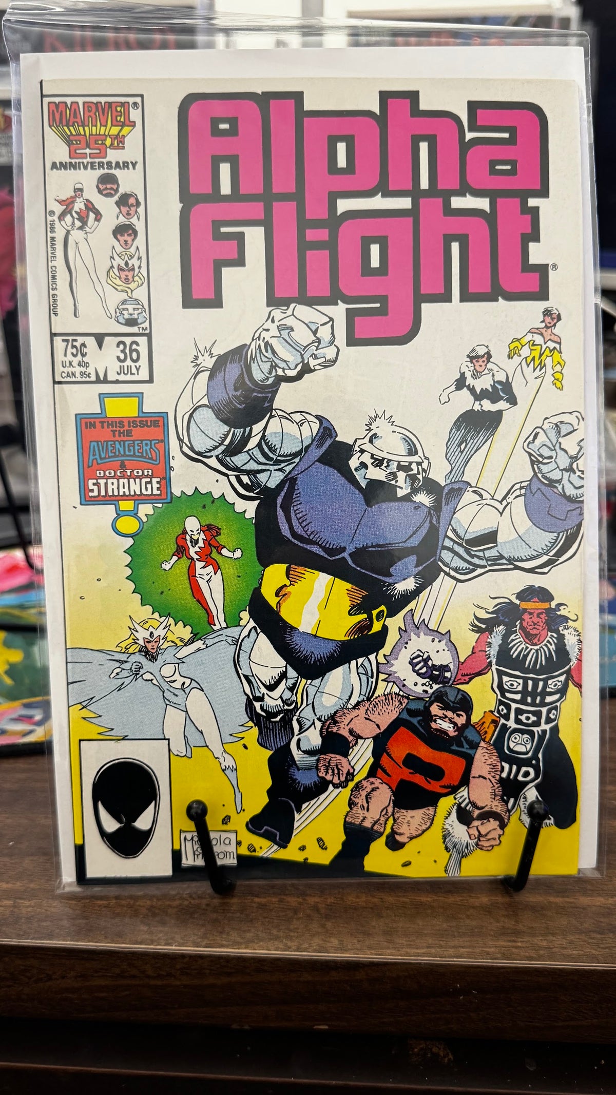 Alpha Flight (1st Series) #36 (1986) Marvel VF- 7.5 Copper Age Bill Mantlo