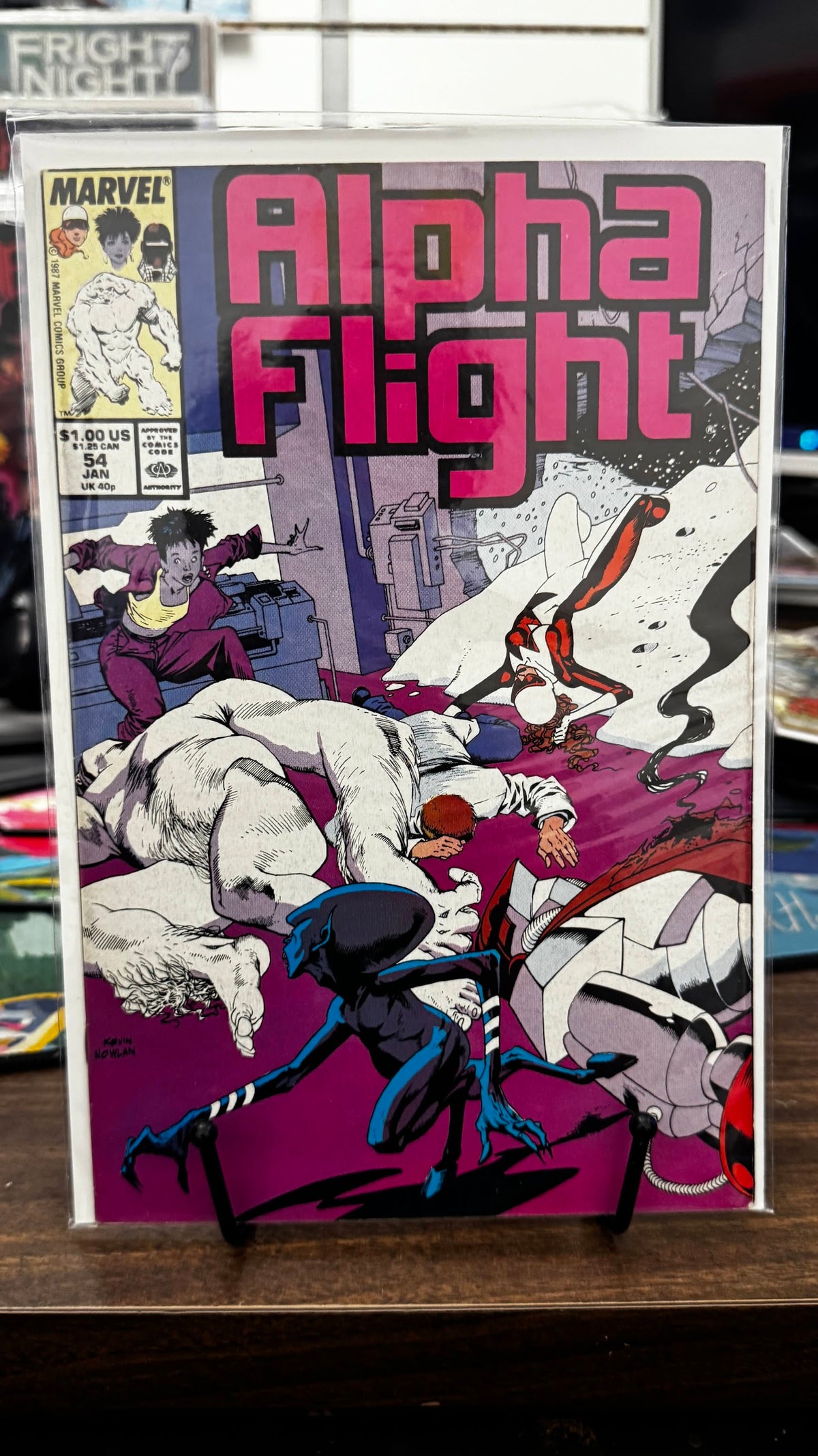 Alpha Flight (1st Series) #54 (1987) Origin of Laura Dean Marvel VF+ 8.5