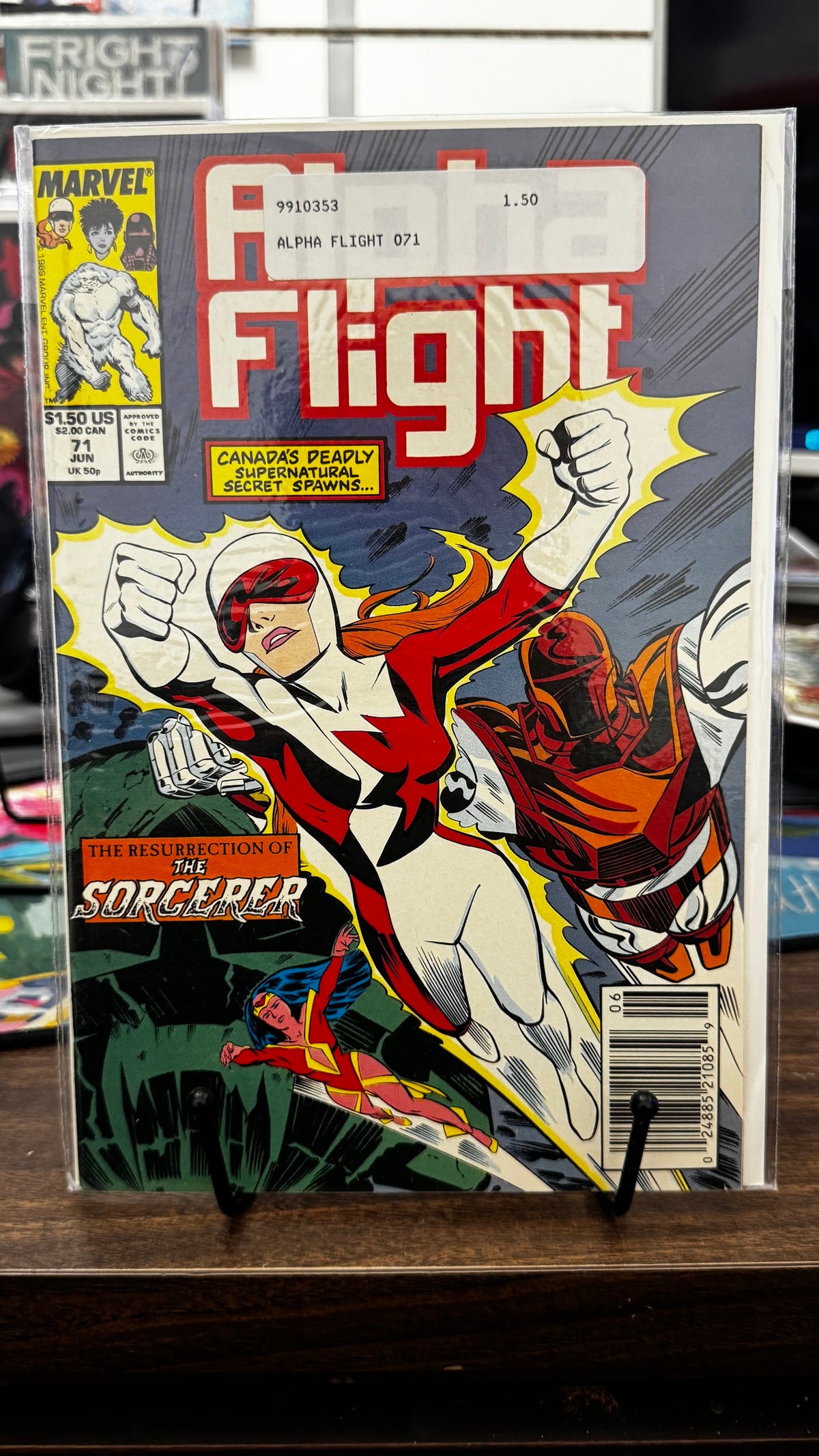 Alpha Flight (1st Series) #71 (1989) 1st App Llan the Sorcerer Marvel VF 8.0