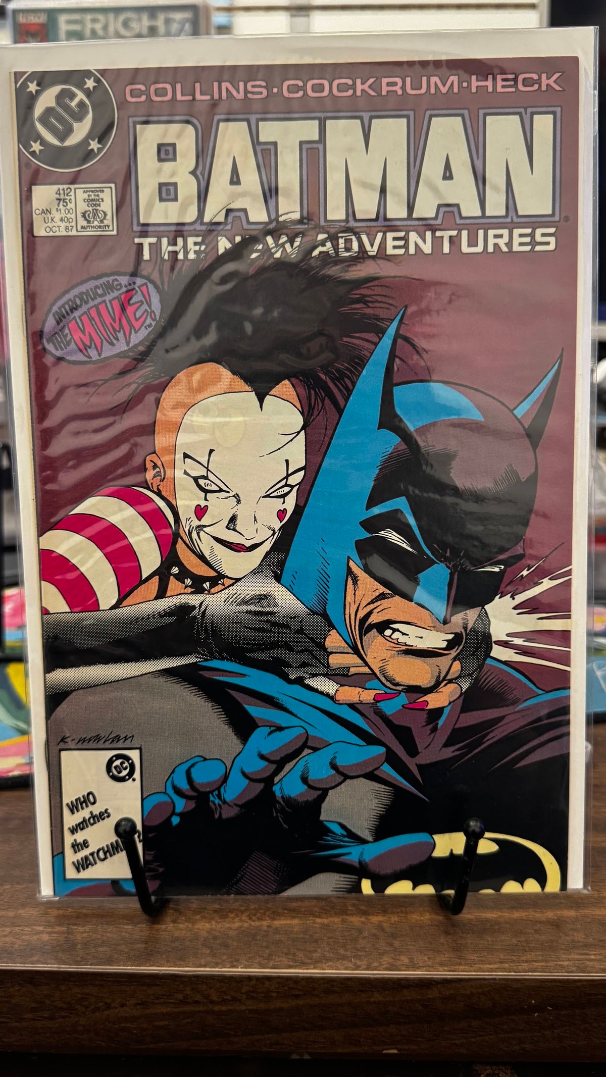 Batman #412 (1987) 1st App Mime (Camilla Ortin) DC VF+ 8.5 Copper Age Superhero