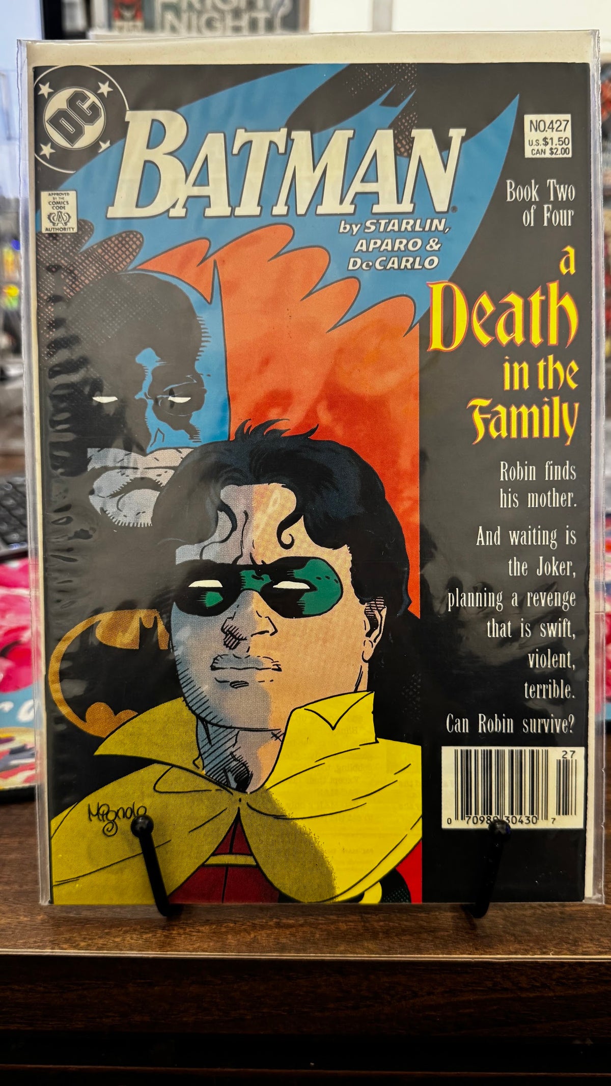 Batman #427 (1988) Death of Robin II DC VF- 7.5 Copper Age Mike Mignola Cover