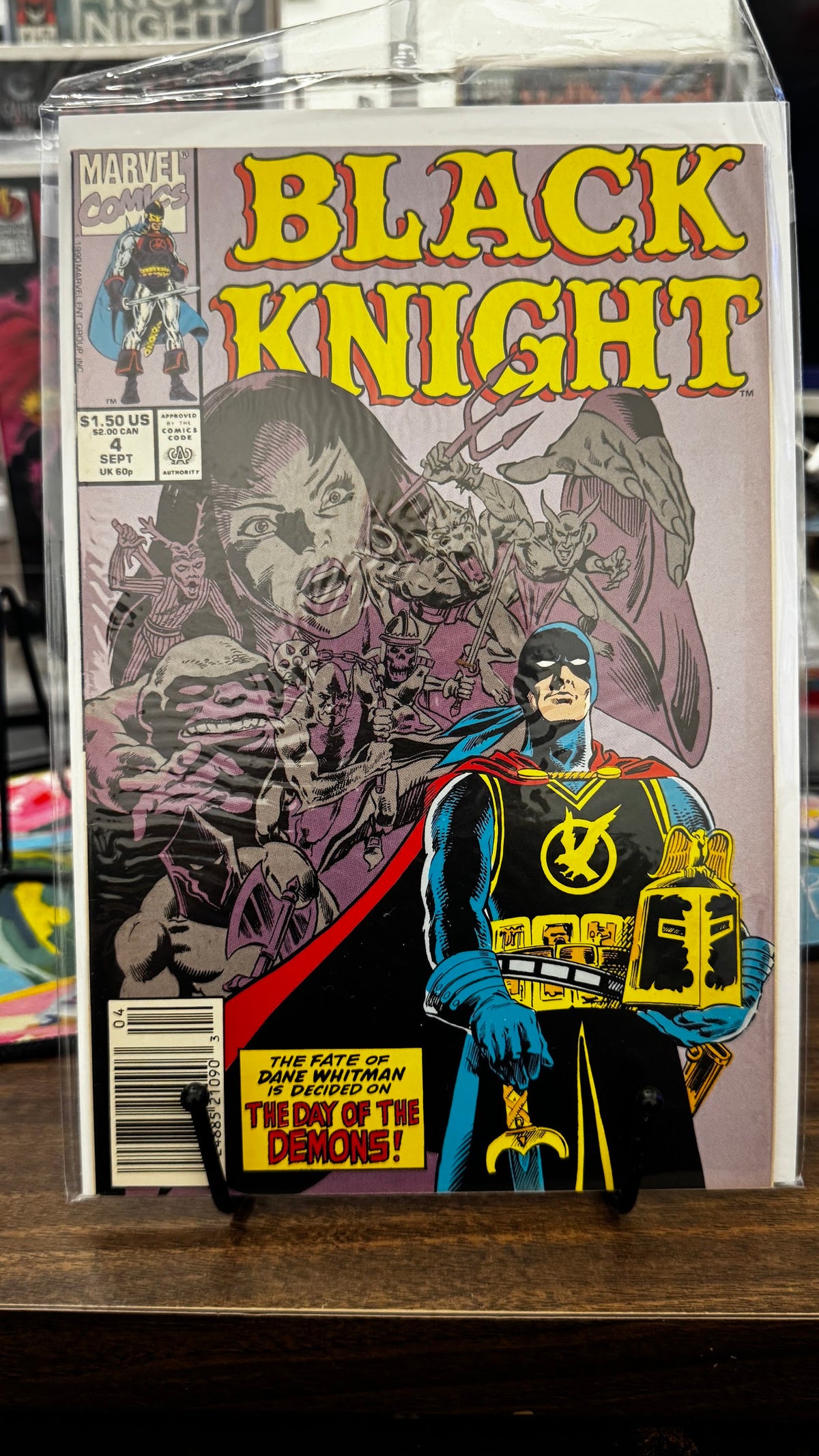 Black Knight (Ltd. Series) #4 (1990) Marvel VF+ 8.5 Copper Age Dann Thomas
