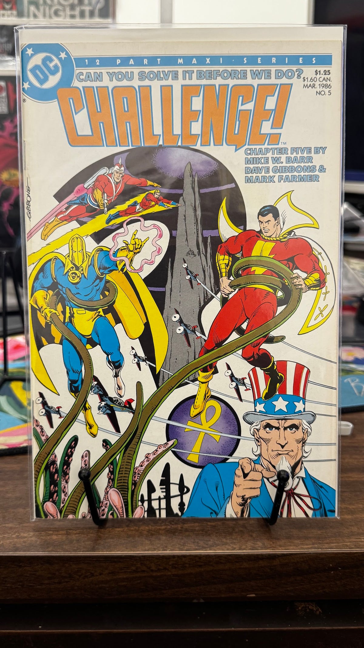 DC Challenge #5 (1985) VF 8.0 Bronze Age Dave Gibbons Cover Mike W. Barr